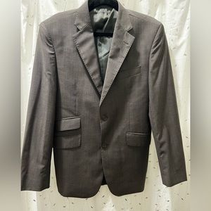 Men’s Slim Fit Dark Gray Two Piece Jacket Pant Suit